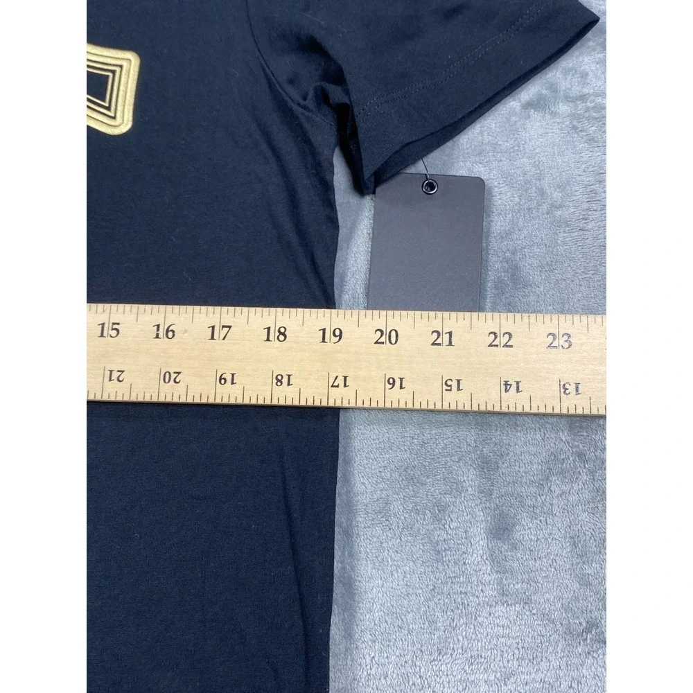 True Religion Shirt Horseshoe Logo Men Small Black Streetwear Tee Top Casual NWT